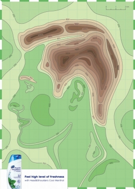 感受新鲜的海飞丝薄荷冷却深层次-Head & Shoulders海飞丝洗发水平面广告