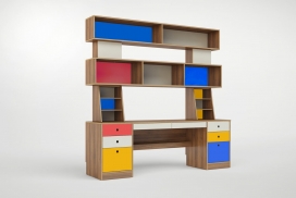 一个艺术家的童年到成年启发台书柜设计