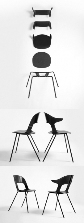 丹麦品牌Fritz Hansen与Layer Benjamin Hubert合作设计的双人座椅系统-为您提供超过8,000种可能的组合，反映了Fritz Hansen的中世纪设计精神，同时运用现代技术实现了辉煌的座椅解决方案。