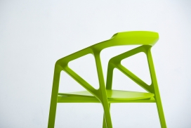 Ctype Chair-绿色餐椅设计