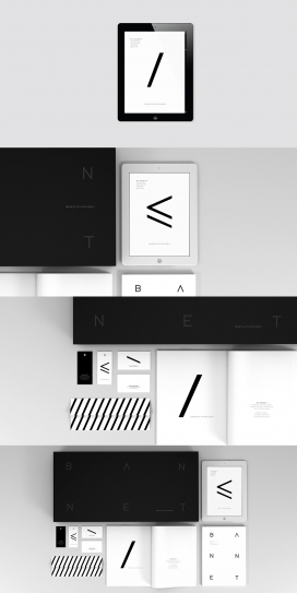 B / A N N E T-极简主义和未来派风格的女装品牌-时尚简洁的黑白几何元素