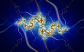 神经分形闪电图