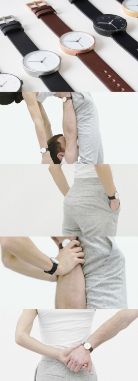 一个35毫米的外壳表-设计了一个微妙的圆顶晶体在钢外壳的顶部，灵感来自中世纪的优雅的礼服手表