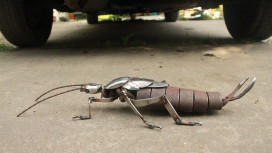 漂亮的铁艺蚱蜢昆虫