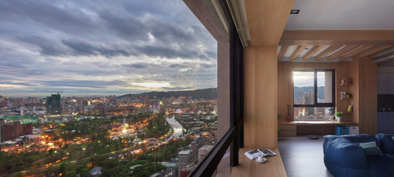 一个顽皮现代家庭的公寓生活方式-位于中国台湾,里面住着一对年轻的已婚夫妇与2个孩子,为了寻找生活之间的平衡,他妈聘请HAO设计创造内部,以反映他们的乐趣精神,使它成为一个多彩的地方,让他们的两个孩子玩和长大。---酷图编号12