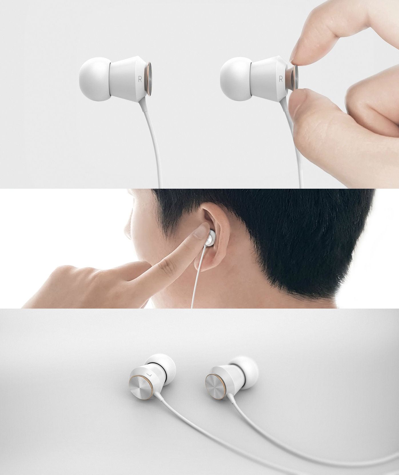 FOCUS - earphone-可以打开关闭声音的耳机, 拉出帽子可以让外部声音进入你的耳朵与音乐, 另一方面,推盖子让你专注于像其他“入耳式”那样的音乐。封面大图