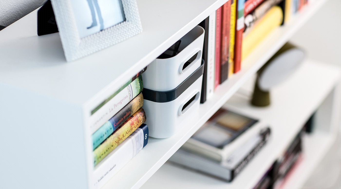 SmartStore™紧凑型多功能模块小型带盖储物箱系列-适用于家中的许多空间---酷图编号1176269