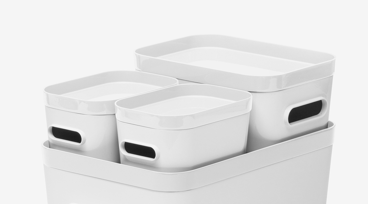 SmartStore™紧凑型多功能模块小型带盖储物箱系列-适用于家中的许多空间---酷图编号1176273