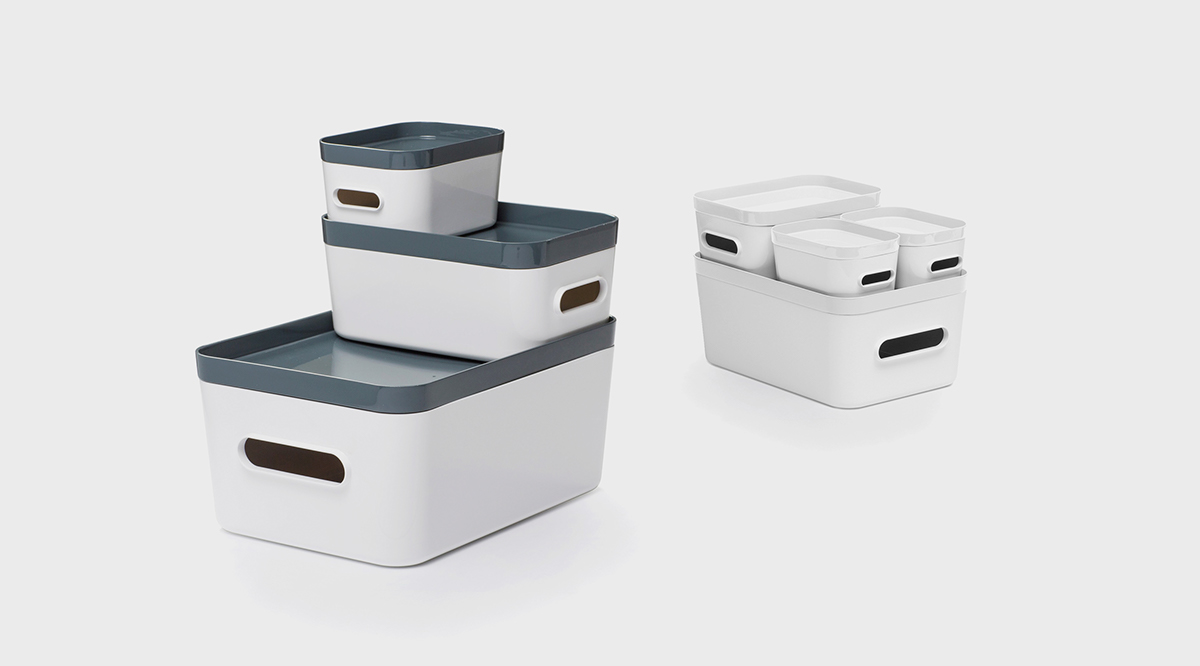 SmartStore™紧凑型多功能模块小型带盖储物箱系列-适用于家中的许多空间---酷图编号1176275