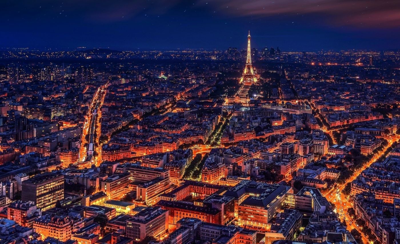 高清晰巴黎夜景壁纸 手机移动版