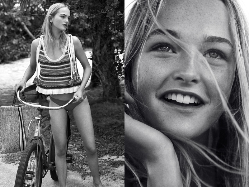 让・坎贝尔的假期-Zara夏季人像-多彩多姿的服饰,比基尼底裤和天然纤维手提包---酷图编号1