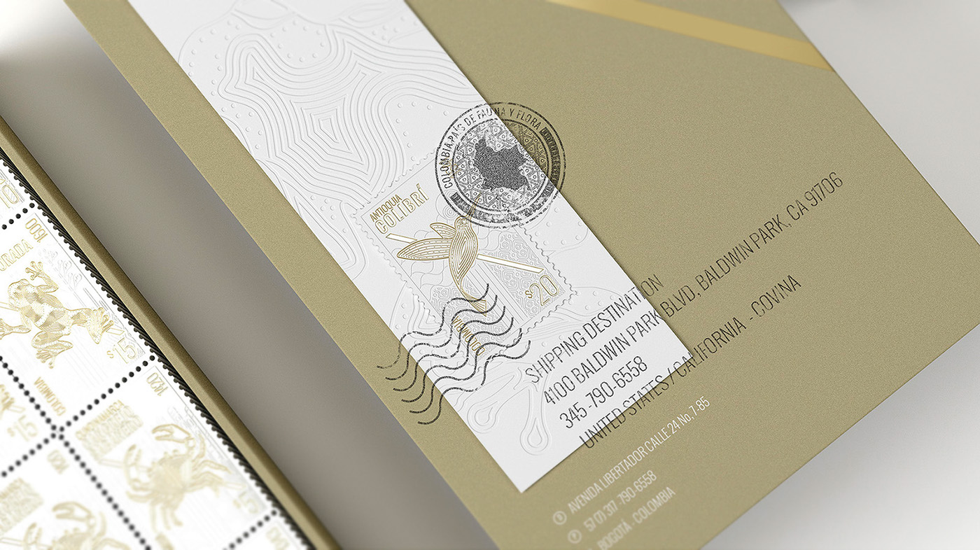 Estampillas Colombia-哥伦比亚动植物豪华集邮设计---酷图编号6