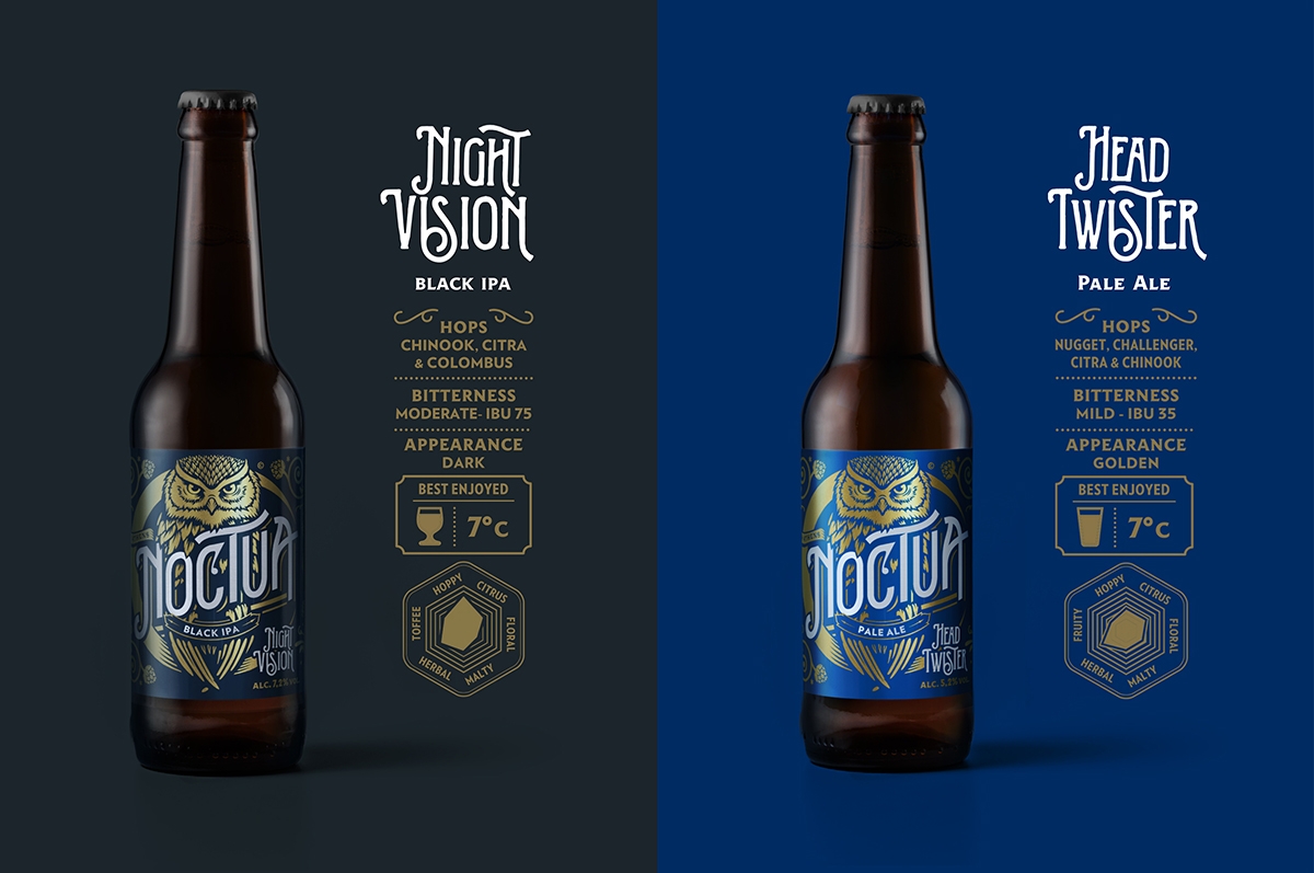 noctua猫头鹰啤酒雅典设计