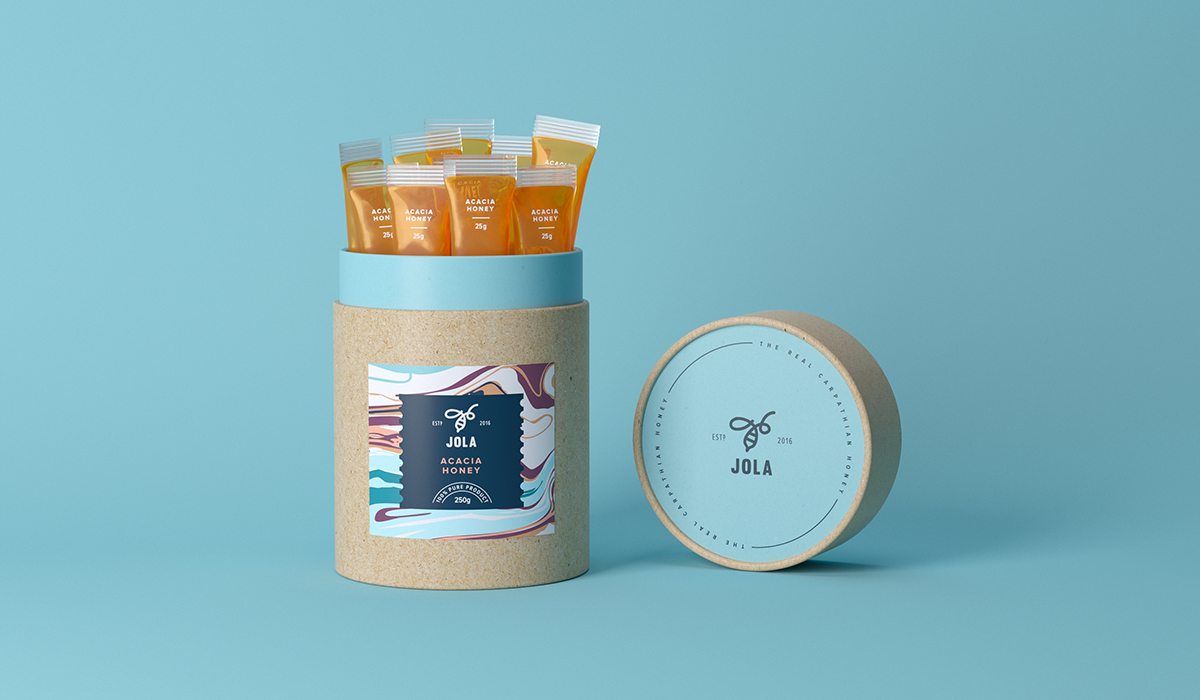乌克兰迷人的JOLA蜂蜜包装设计欣赏---酷图编号2