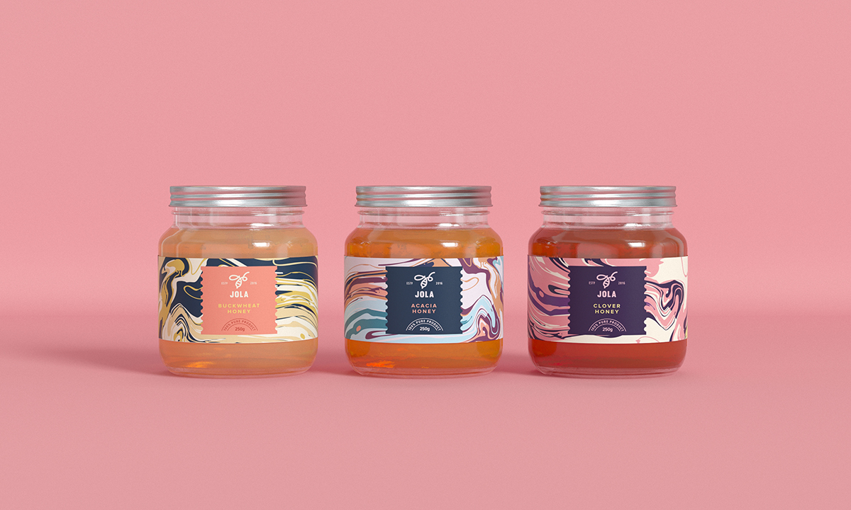 乌克兰迷人的JOLA蜂蜜包装设计欣赏---酷图编号1