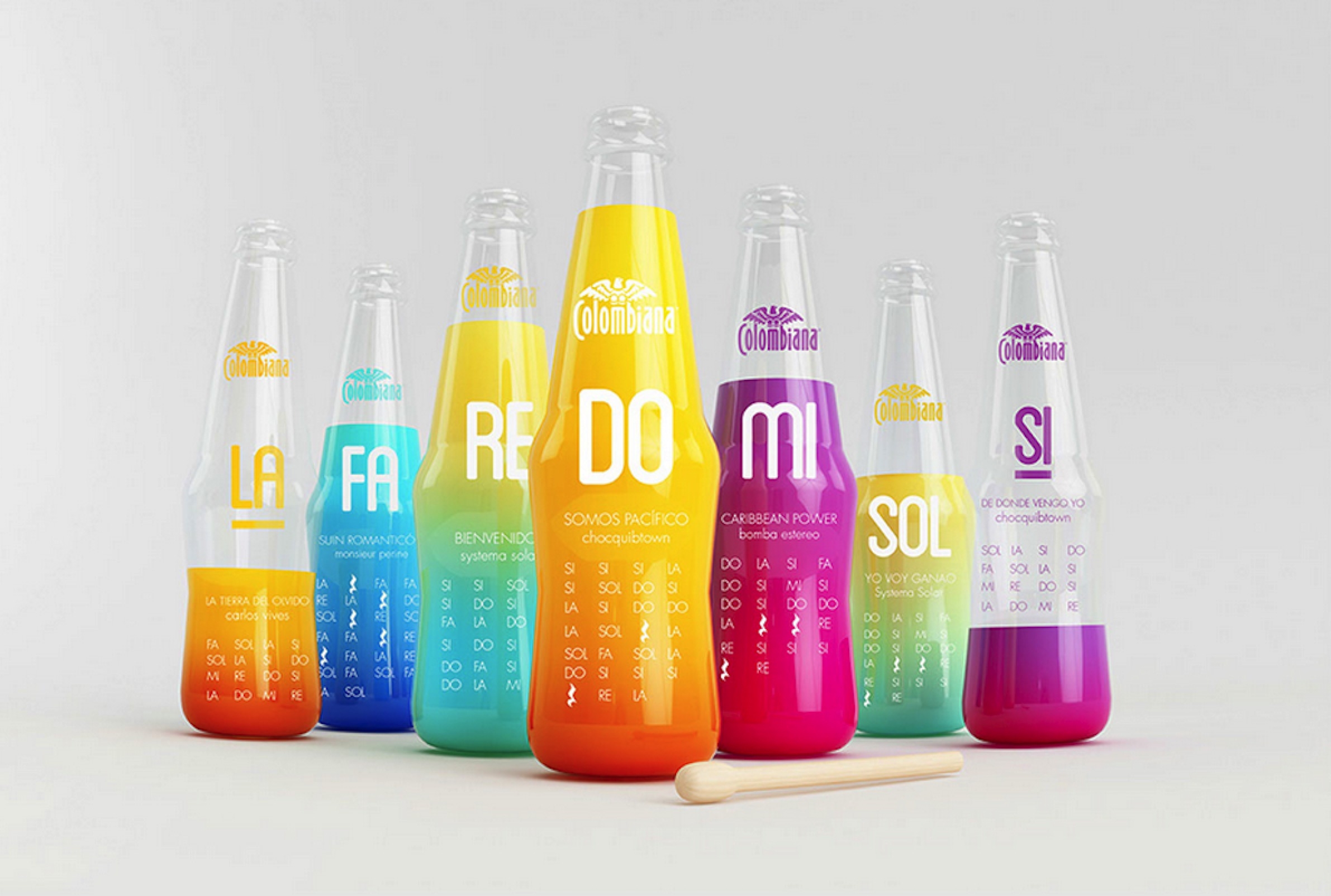 可以感受到节拍的音乐概念饮料包装设计图片