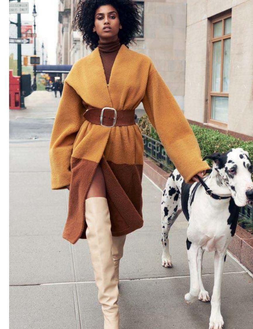 优雅的伊丽莎白-与宠物澡堂漫步-VOGUE时尚之都巴黎2017年8月---酷图编号1