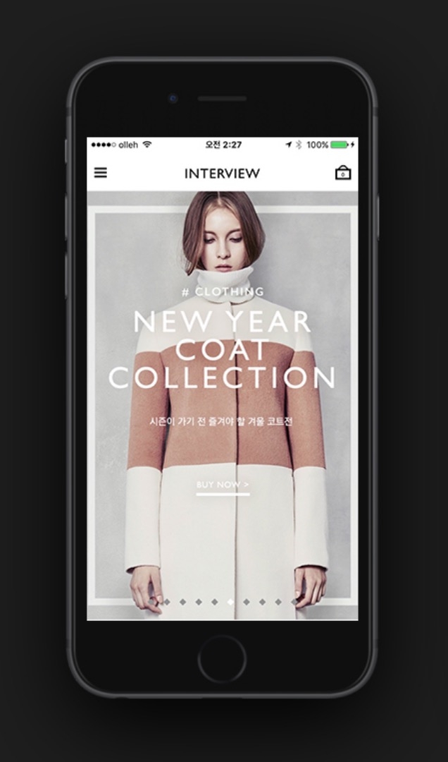 INTERVIEW服装APP设计图片
