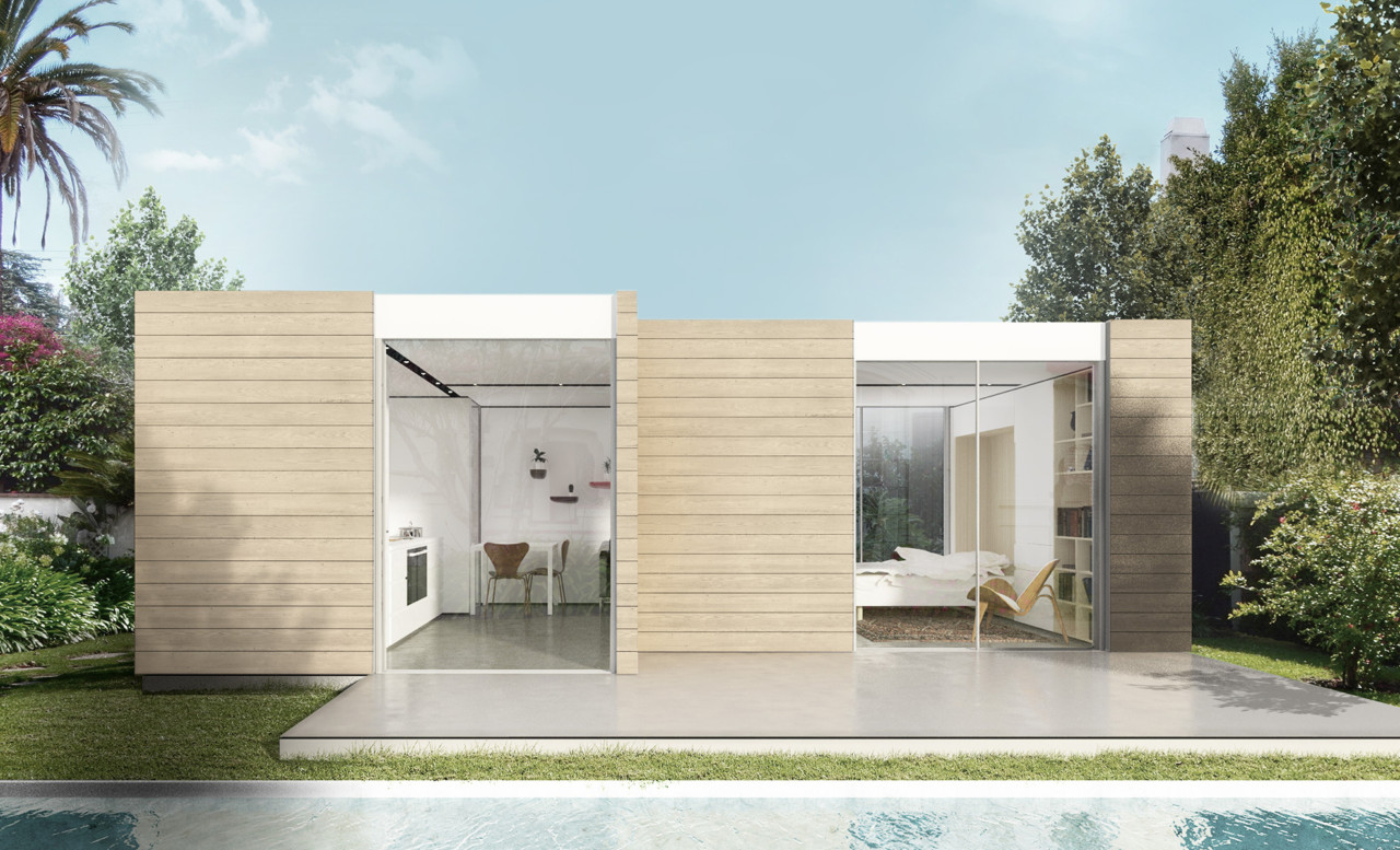 高标准小预制结构的后院小屋-是一个独立的实用性和舒适性建筑---酷图编号1182973