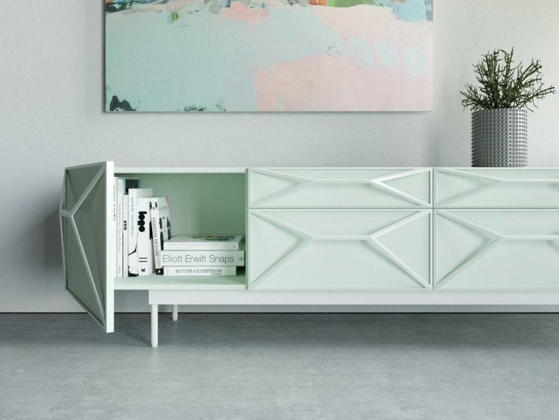 一个有不同的高度和宽度集模块化的存储台-有24个餐边柜,抽屉单元,和电视台功能---酷图编号4