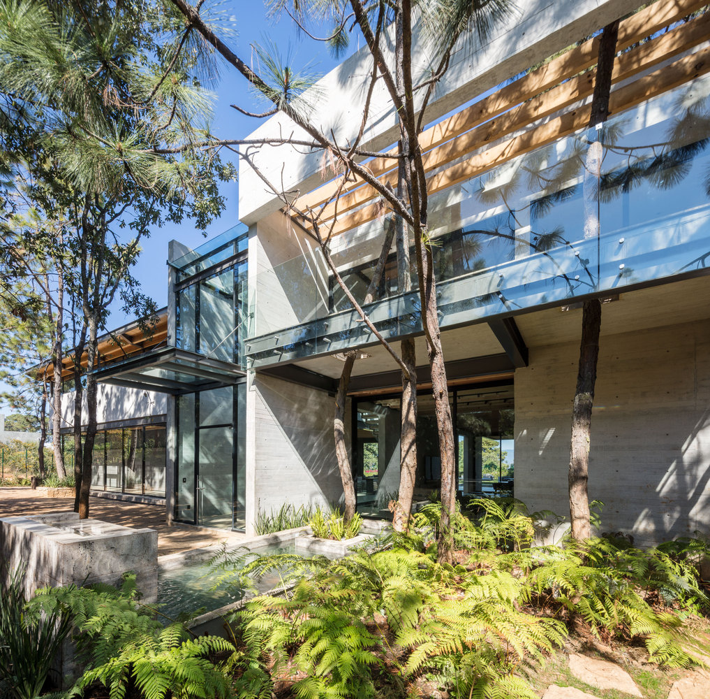 木工艺和混凝土工艺完美搭配的别墅建筑---酷图编号1184531