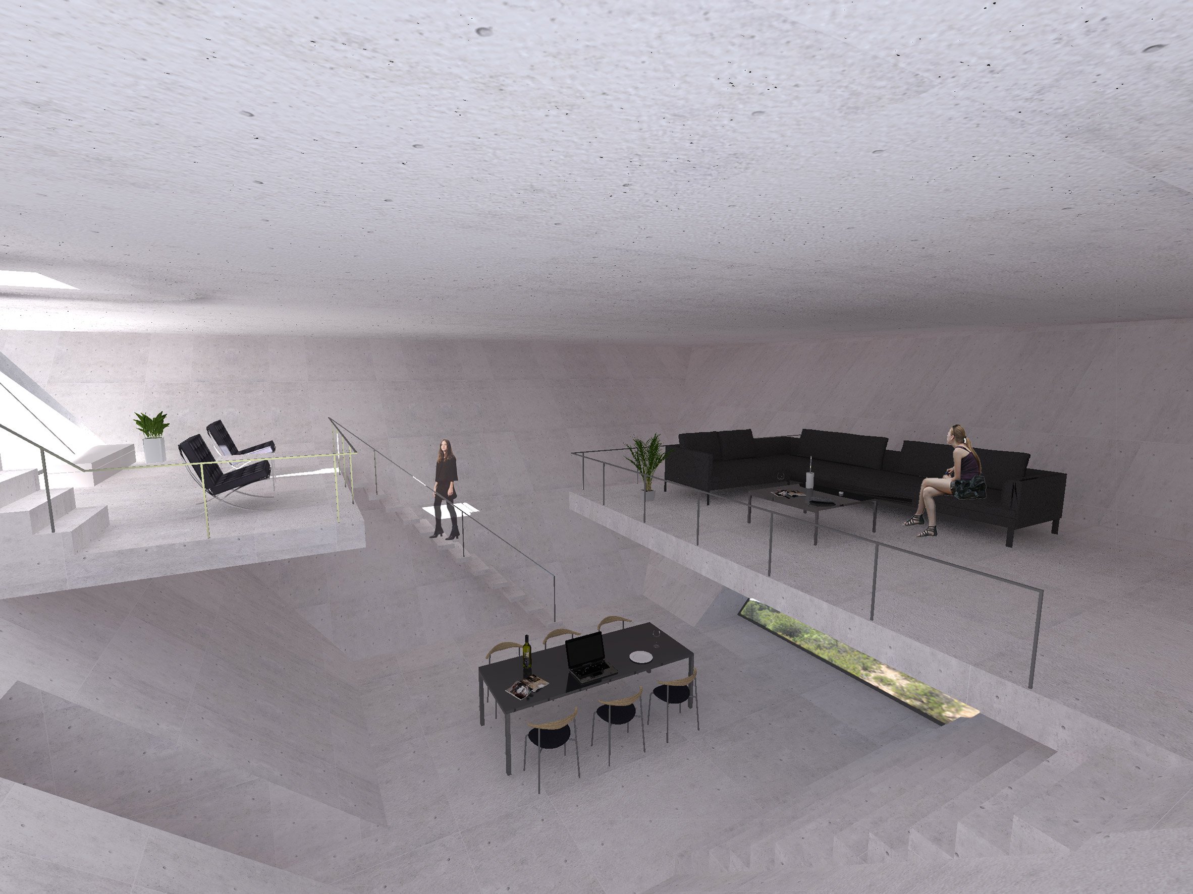 TNA的梦想假期-一个倒置的混凝土金字塔游泳池别墅---酷图编号3