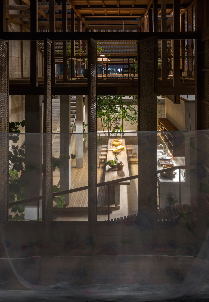 越南340平米的木质“村寨”别墅-浓浓的乡土气息---酷图编号1185528