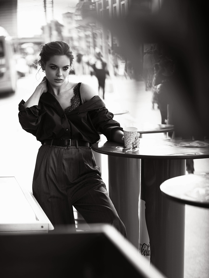 DOWNTOWN-黑白时尚人像---酷图编号4