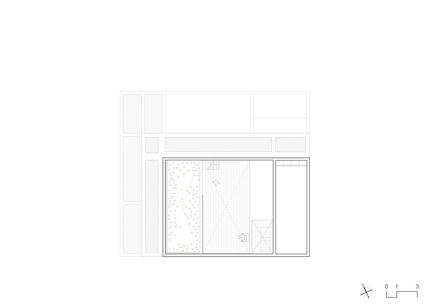 三种不同材质盒子堆叠起来的厚重房屋---酷图编号1186230