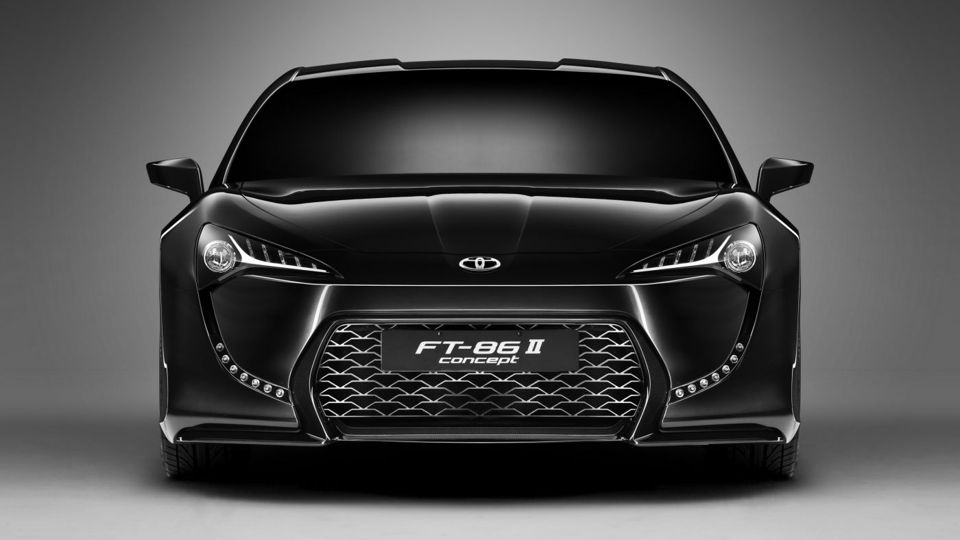 高清晰黑色丰田ft_86_ii概念车壁纸图片