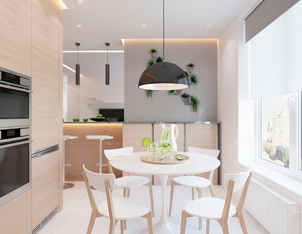 2个带有现代色彩设计的单身卧室公寓封面大图