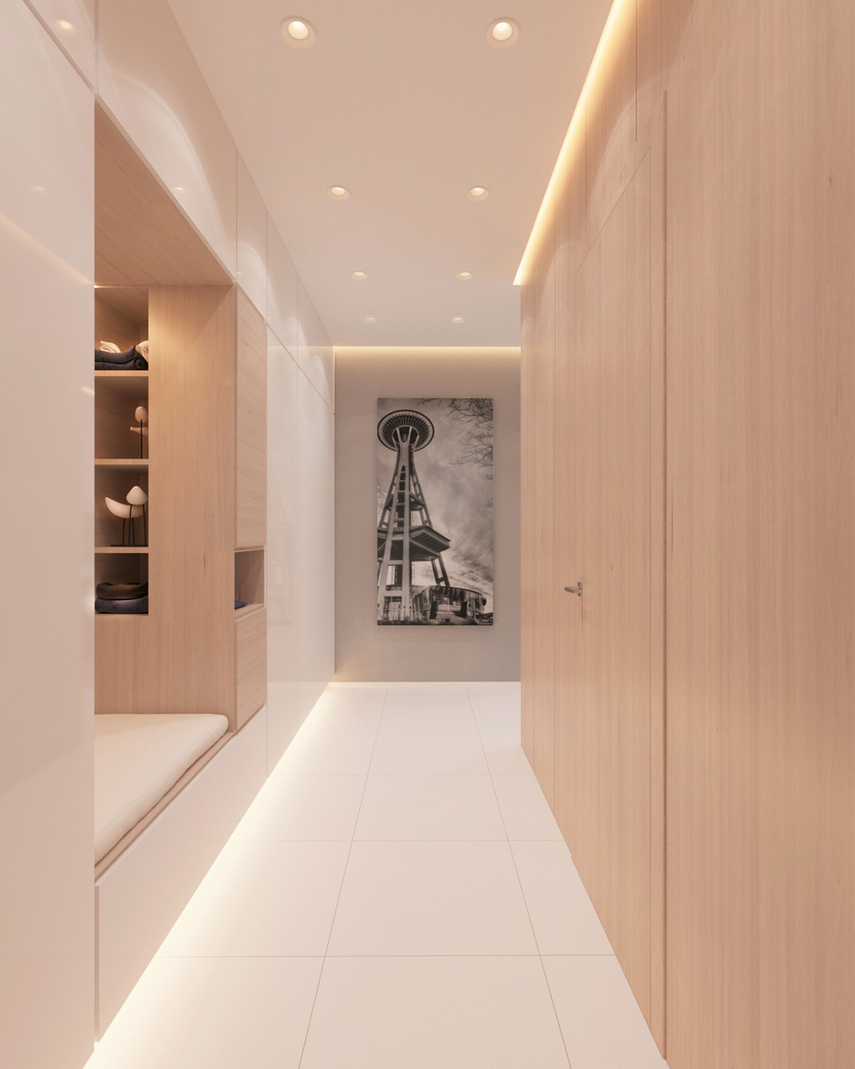 2个带有现代色彩设计的单身卧室公寓---酷图编号1189185