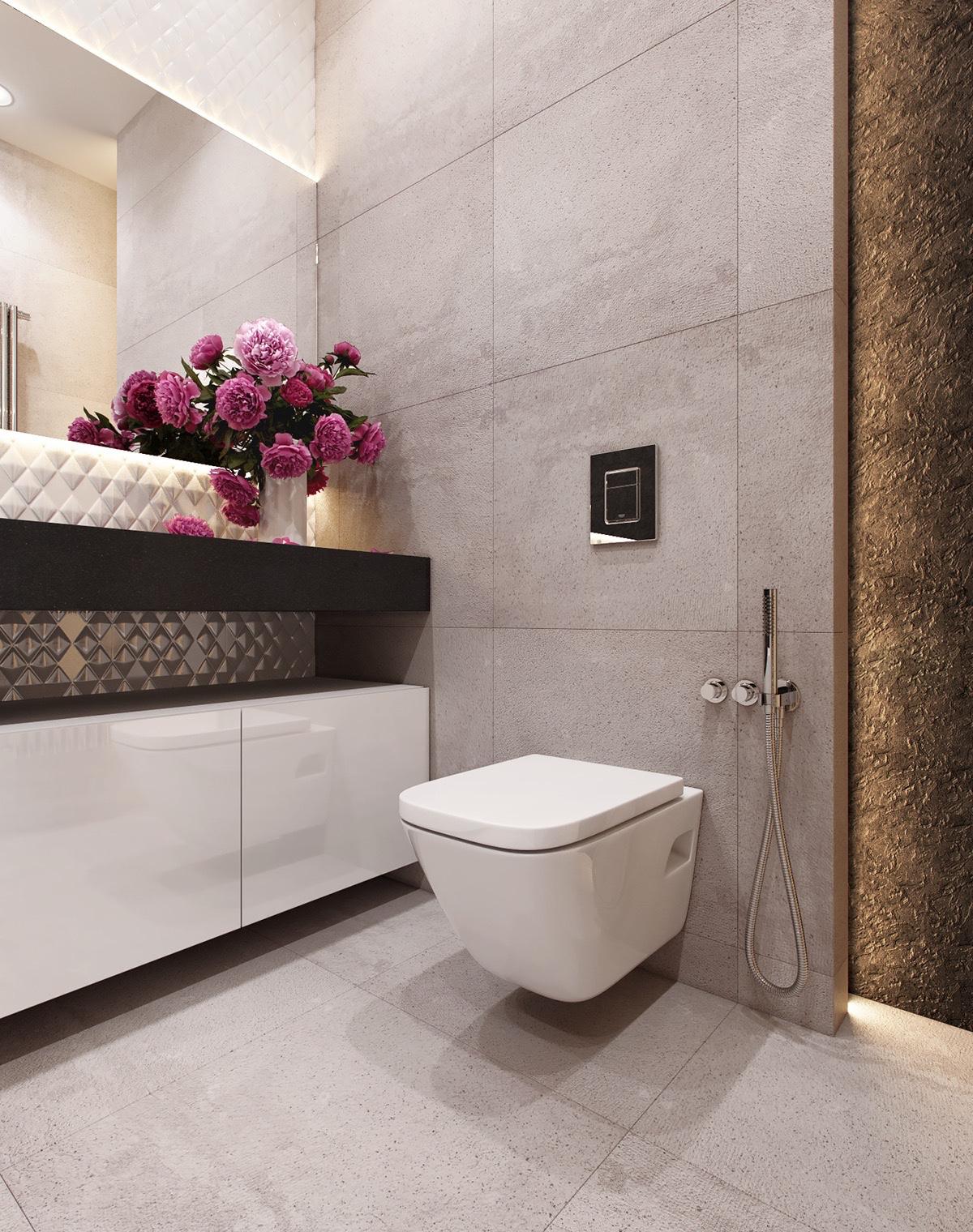 2个带有现代色彩设计的单身卧室公寓---酷图编号1189187