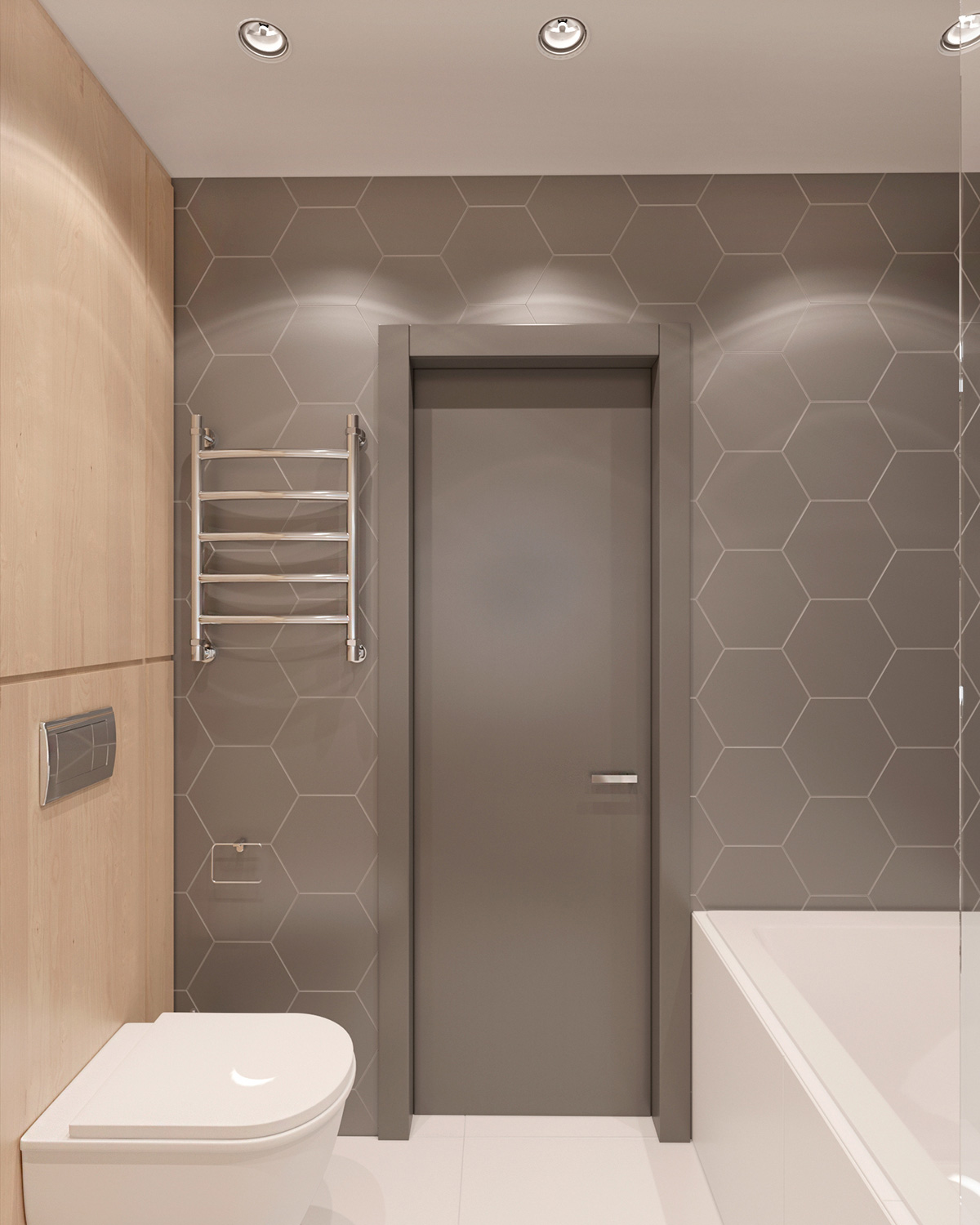 2个带有现代色彩设计的单身卧室公寓---酷图编号1189188