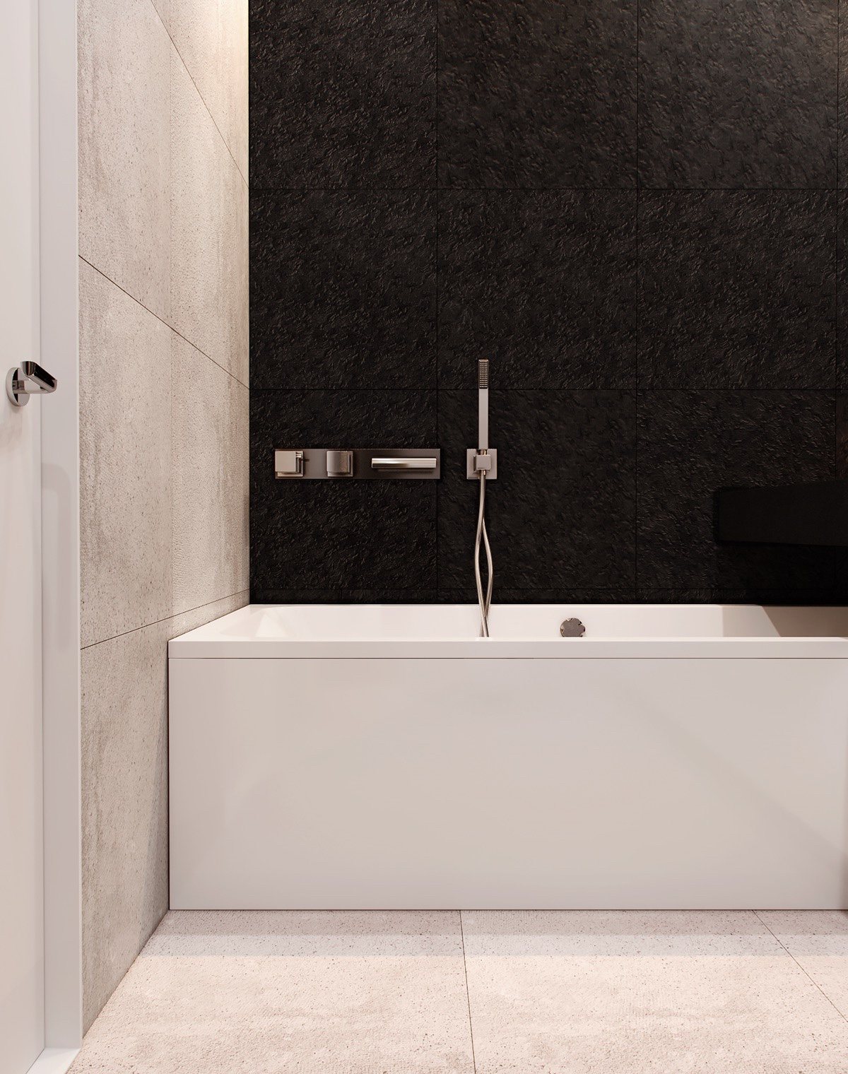 2个带有现代色彩设计的单身卧室公寓---酷图编号1189194