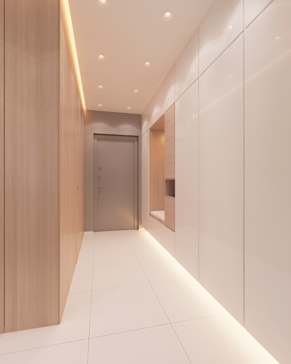 2个带有现代色彩设计的单身卧室公寓---酷图编号1189206