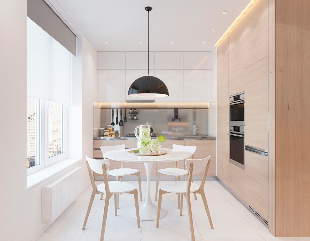 2个带有现代色彩设计的单身卧室公寓---酷图编号1189208