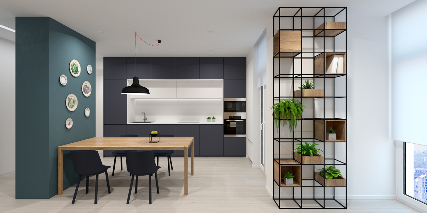 双卧室L型住宅设计---酷图编号1189287