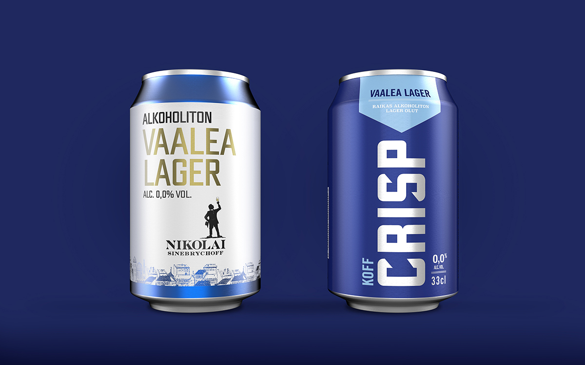 大胆清爽的芬兰Koff啤酒-一个大胆的包装设计,毫不掩饰地传达产品不含酒精,传达清爽的真实性,同时也体现了品牌的精神本质---酷图编号2