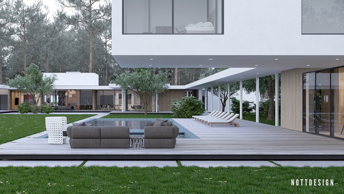 一个令人惊叹的悬臂综合庭院---酷图编号1190608