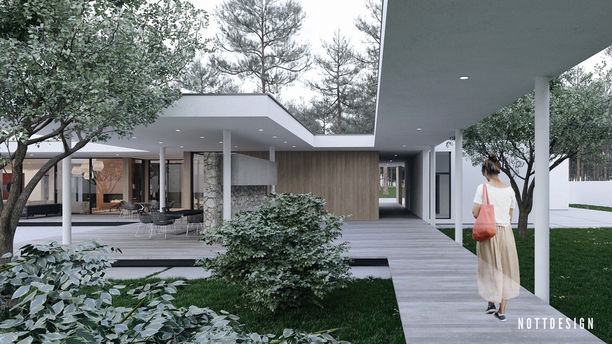 一个令人惊叹的悬臂综合庭院---酷图编号1190609