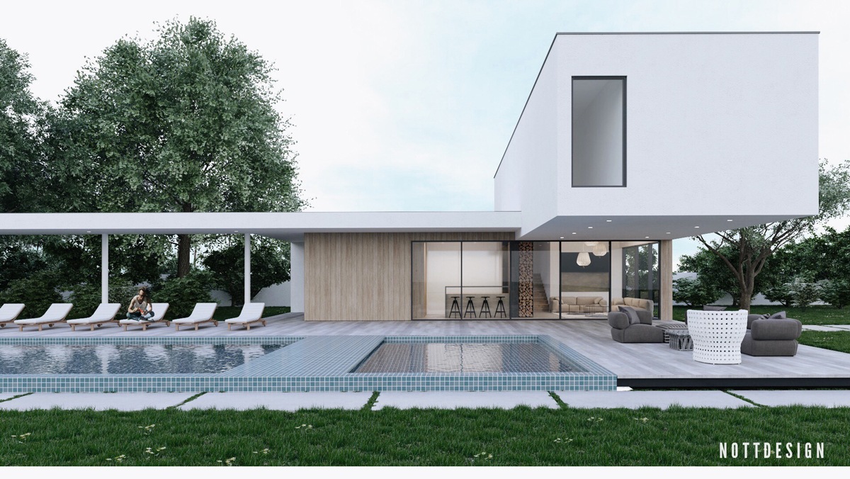 一个令人惊叹的悬臂综合庭院---酷图编号1190617