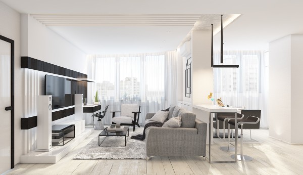 4个极简北欧风白色主题的美丽家园---酷图编号3