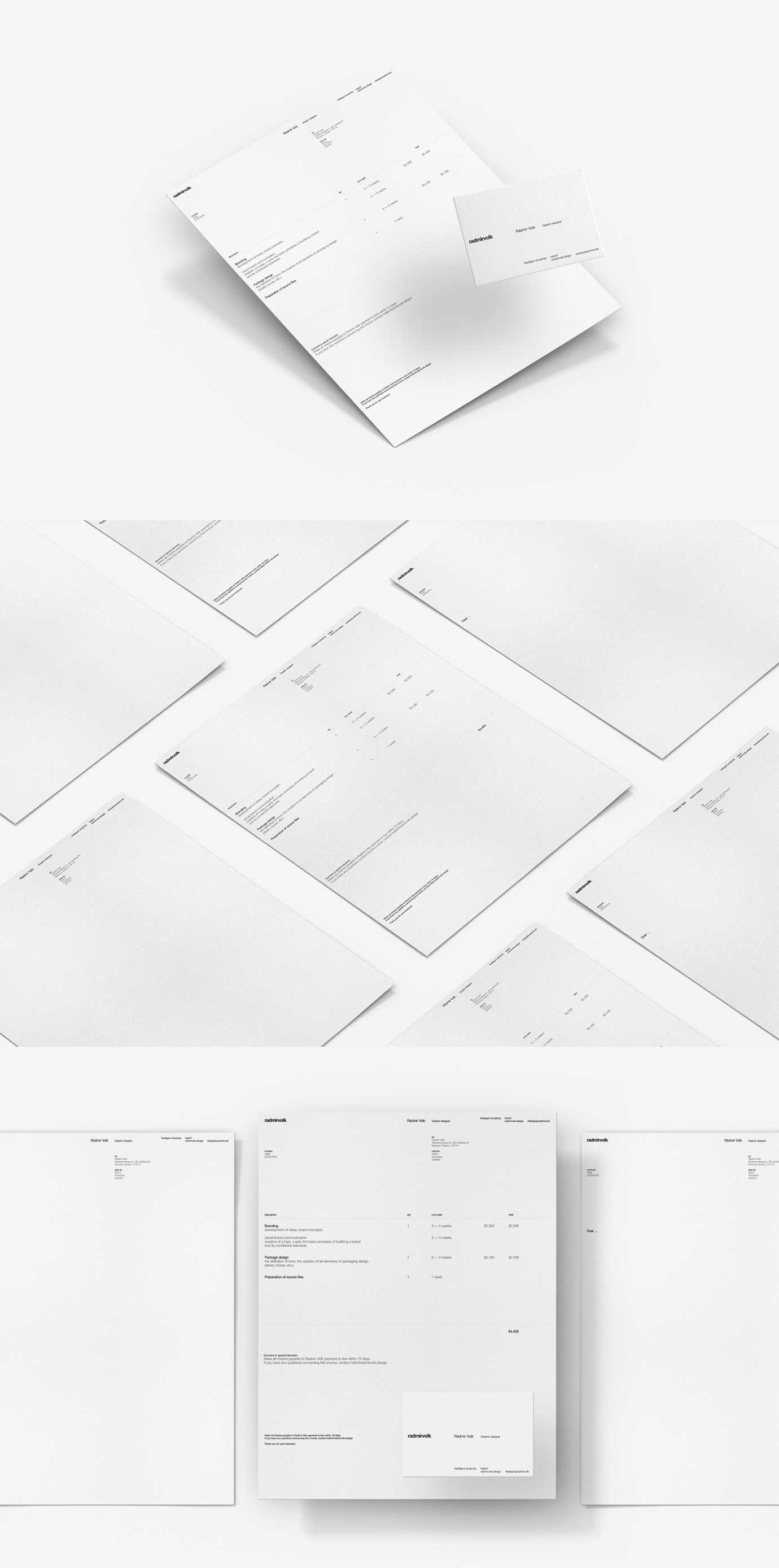 radmirvolk-简洁干净美观永恒的平面设计师品牌设计封面大图