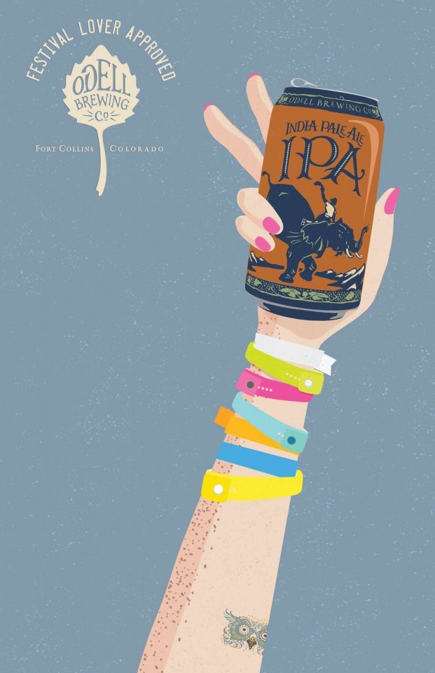 Odell Brewing Co印度淡色啤酒平面广告-它一直是跨山西方啤酒爱好者的首选,突出了啤酒的丰富的历史,以及它的渐近性图片