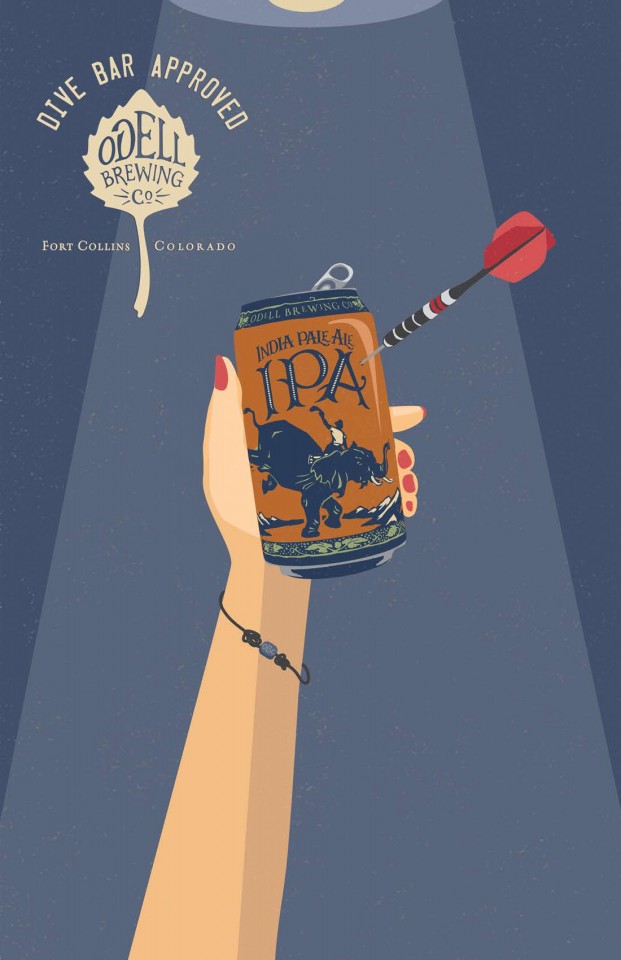 Odell Brewing Co印度淡色啤酒平面广告-它一直是跨山西方啤酒爱好者的首选,突出了啤酒的丰富的历史,以及它的渐近性---酷图编号2