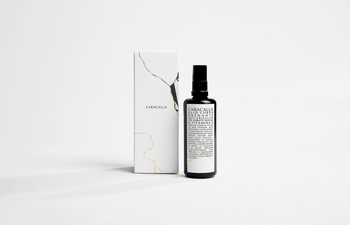ARACALLA-裂纹金-罗马卡拉卡拉化妆品品牌包装设计---酷图编号12