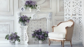 休闲唯美的欧式椅子壁纸