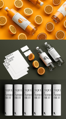 Premium Tequila -顶级龙舌兰百香果酒-新鲜度激发了干净简约的包装