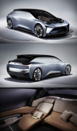 可以睡觉无人驾驶的Nio电动概念车 - 并计划到2020年使其现实，有起居室般的内饰，声控助手和环绕式增强现实画面